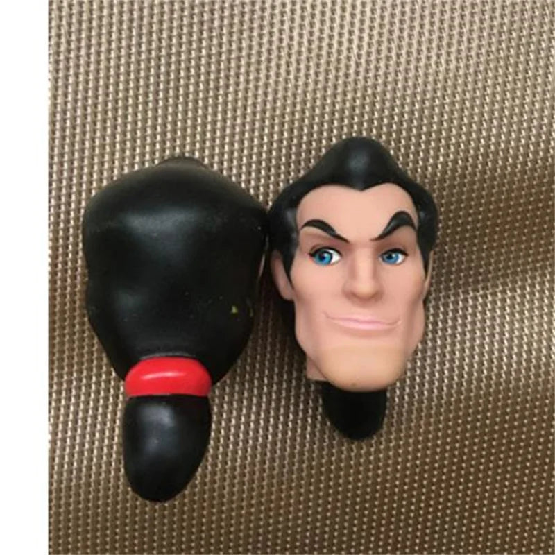 1/6 Vintage Doll Heads Mermaid Racer Super Model Princess For 30cm Solid Male Female Children Playing Birthday Gifts