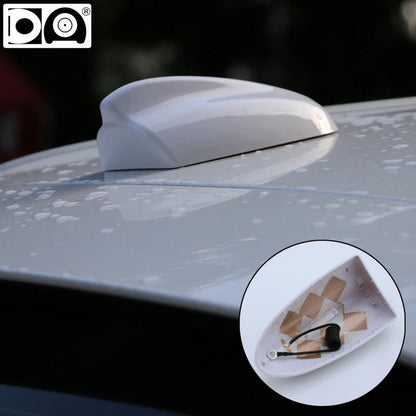 Universal Super Shark Fin Antenna Special Car Radio Aerials Piano Paint Stronger Signal For Ford Kuga Flex Territory Ecosport