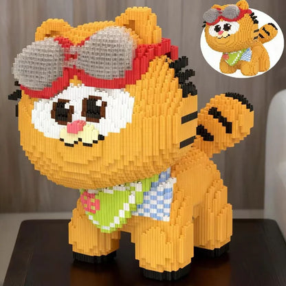 Huge Garfield Building Blocks Adult Stress Relief DIY Puzzle Toy Gift for Boys Girls Home Decor
