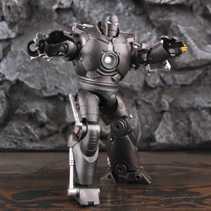 ZD Toys Marvel LED Light Classic Iron Man Iron Monger 1/10 8" Action Figure Ironman Movie Obadiah Stane Model Doll
