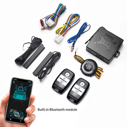 Keyless Ignition System Start Stop Button Mobile Bluetooth App Control PKE Keyless Entry Remote Remote Automatic Start Car Alarm