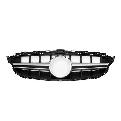 XVIP GTR Style Front Racing Grille For Mercedes Benz C-Class W205 2015-2018 C180 C200 C300 Chrome Diamonds Style Bumper Grilles