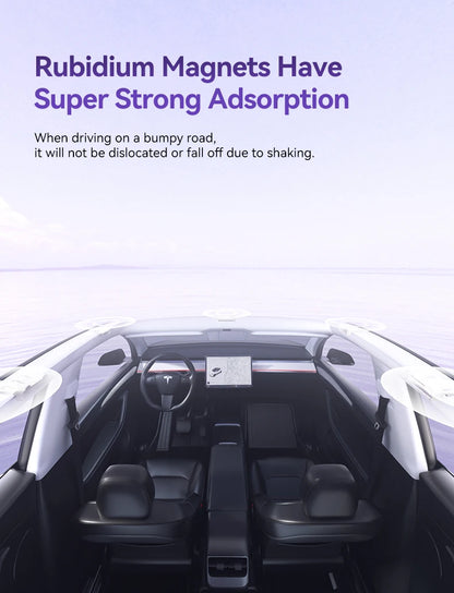 YZ magnetic suction clip Sun Shades For Tesla Model 3 Y Highland Juniper 2021-25 Glass Roof Sunshade Front Rear Sunroof Skylight