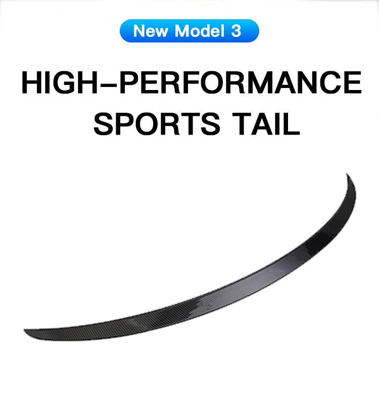 Car ABS Spoiler Carbon Fiber For Tesla Model 3 Highland 2025-2026 Original High-performance Exterior Model3 Model Y Accessories