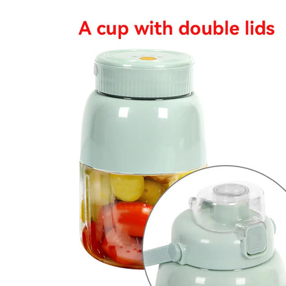 Portable Fruit Juicer Cup Multi-function Electric Travel Blender Large Capacity Ice Crusher Smoothie Quick Making For Travel
