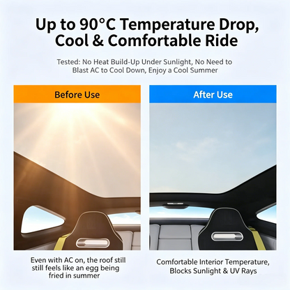 Car Sunroof Insulation Roof Visor For Volkswagen VW Tiguan 5N 2010~2017 16 Anti-UV Electrostatic Adsorption Sky Curtain Sunshade