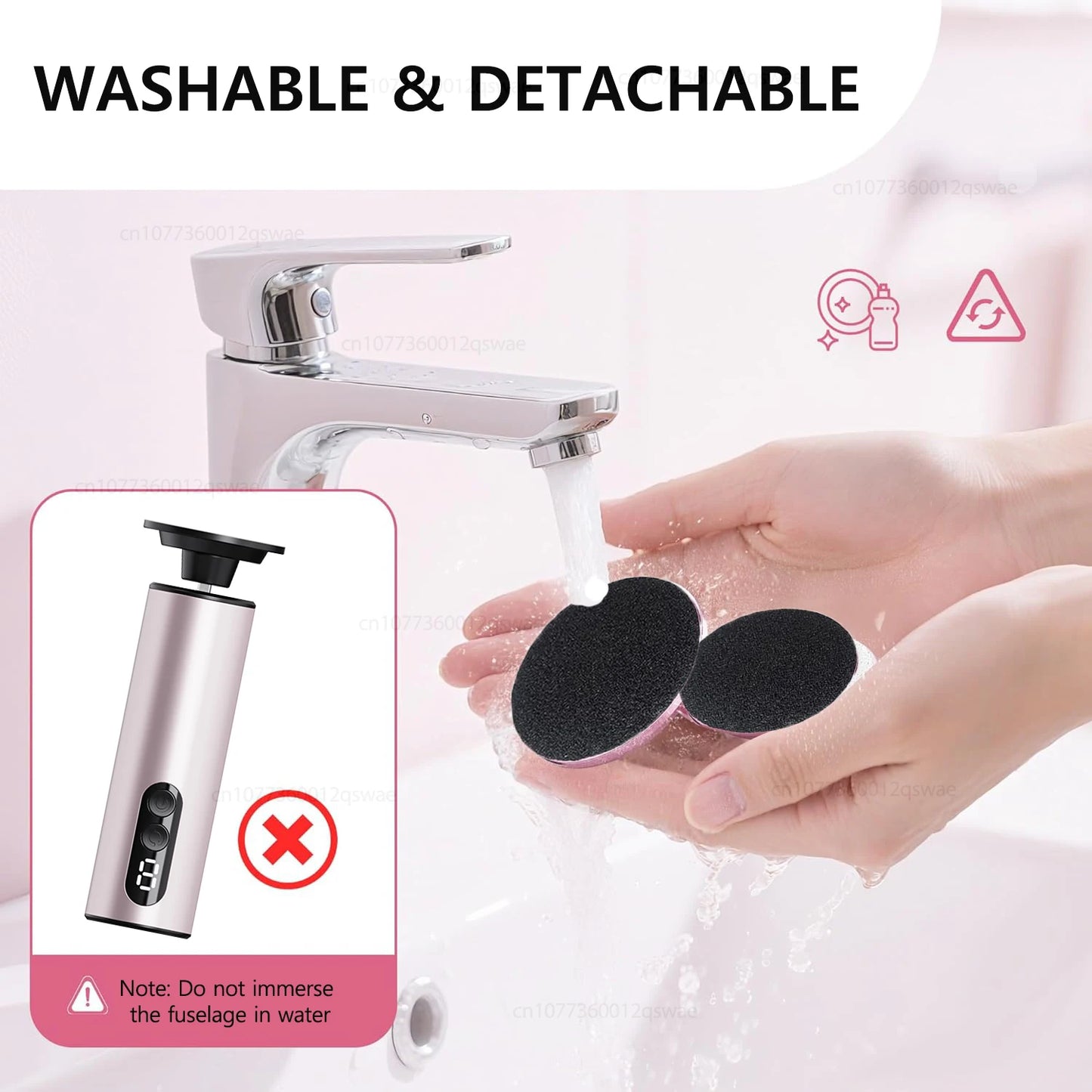 Electric Foot Sandpaper Rechargeable Foot File for Heels Grinding Pedicure Tools Foot Care Tool Dead Hard Skin Callus Remover