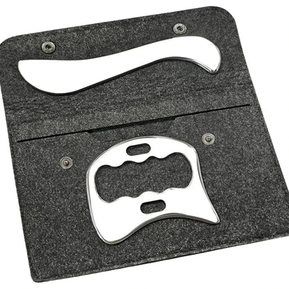 Stainless Steel Gua Sha Massage Tools Muscle Scraper Tool,Graston Tool Set for myofascial Release,Scar Tissue Massager for Back