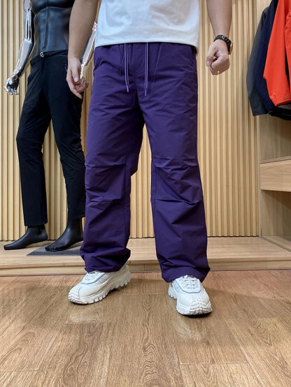 Waterproof Duck down Filling Winter Pants Unisex Warmth Walking Furnace Northeast Style Youth Casual Long Straight Tube Pants