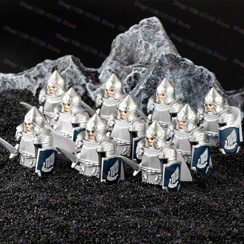 Medieval Knights Building Blocks Warrior Soldiers Crusaders Hospital Teutonic Knight Legion Figures Block Toys Accessories