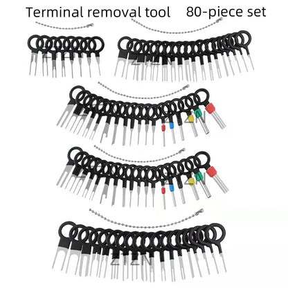 Car Terminal Removal Tool Kit - Wiring Harness Connector Pin Extractor Set with Storage Case for Automotive Electrical Repair