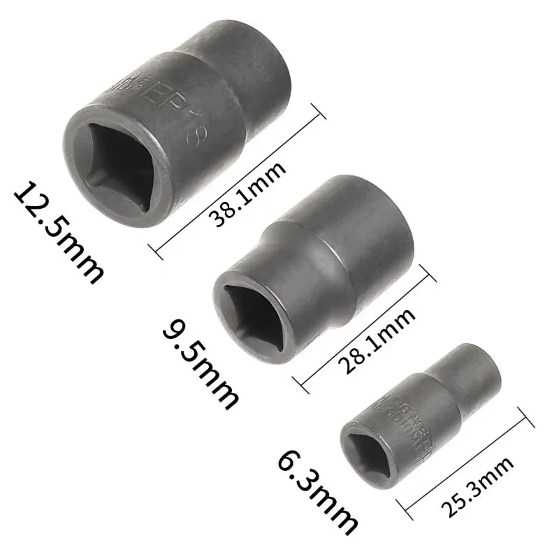 External Torx Plus Socket Set 5 and 6 Point Socket EP4, EP5 - EP32 1/2'' 3/8'' 1/4''  for Tesla Battery Pack Screw Removal Tool