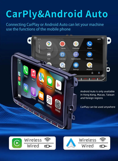 2Din Car Radio Android for Volkswagen Golf 5 6 Polo Passat B6 B7 CC Skoda Jetta Universal Multimedia Carplay Wifi GPS Navigation