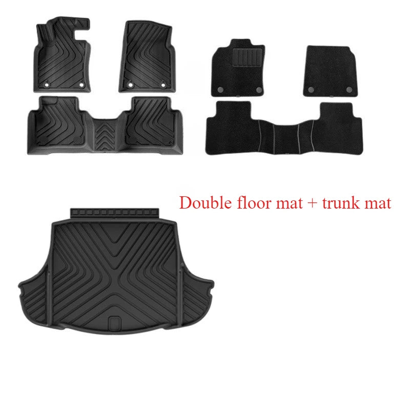 For Lexus ES300H Hybrid Floor Mats Trunk Mats All Weather Front Rear Cargo Liner Mat, Waterproof Anti-Slip Foot Pads Accessories