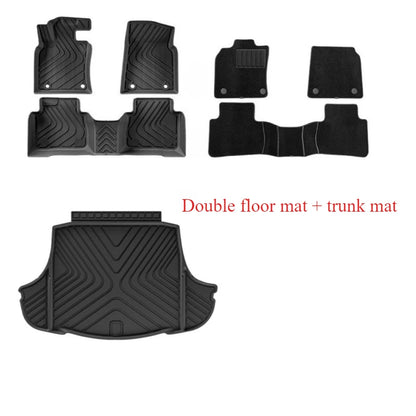 For Lexus ES300H Hybrid Floor Mats Trunk Mats All Weather Front Rear Cargo Liner Mat, Waterproof Anti-Slip Foot Pads Accessories
