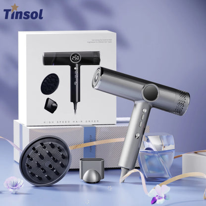 TINSOL Professional high-speed hair dryer, negative ion hair care fast drying constant temperature hair care portable hair dryer