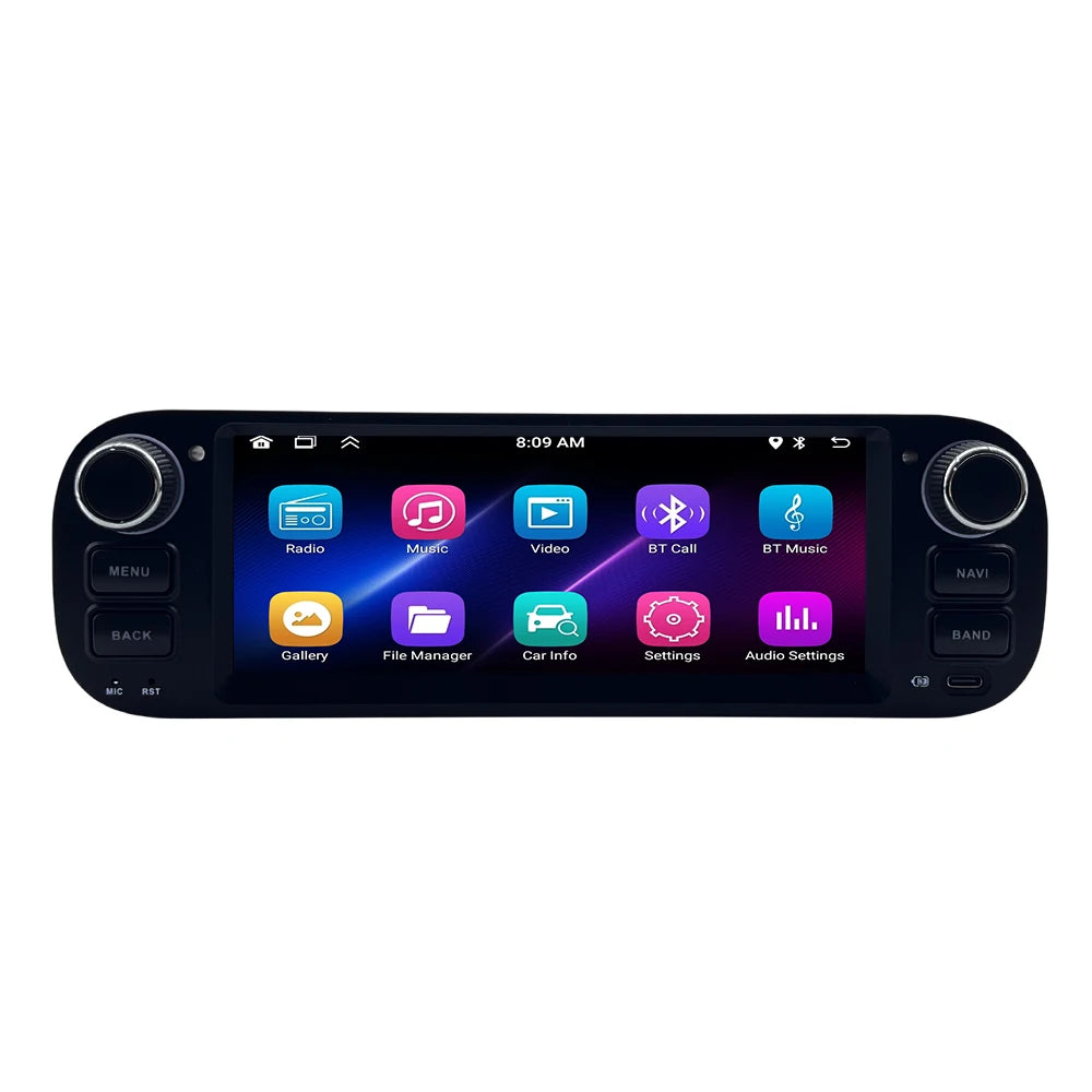 For Fiat Panda 2013-2020  Auto Multimedia Player  6.86" Touch Screen Steering Wheel Control Car GPS Navigation  Bluetooth Call