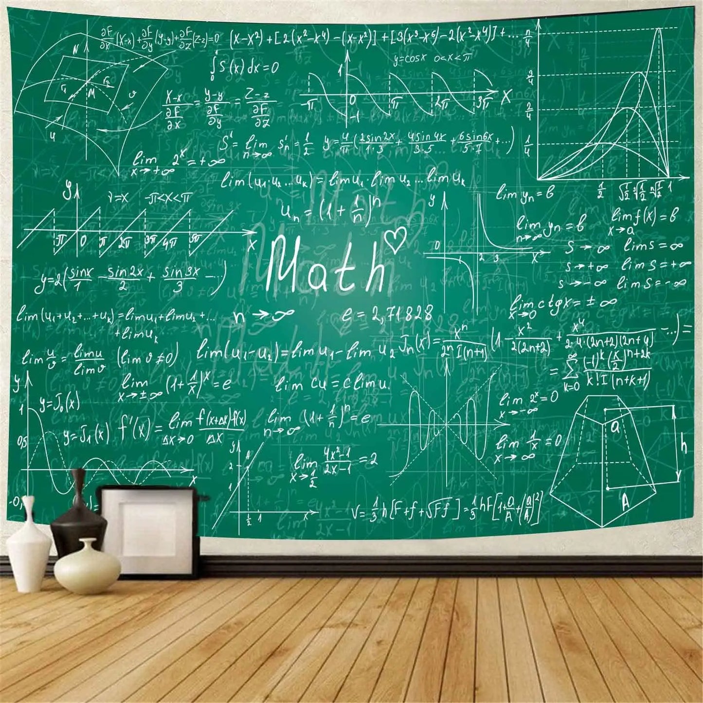 Math Equation Tapestry Mathematics Formula Tapestries for Kids Boys Girls Students Educational Wall Hangings Child Room Decor