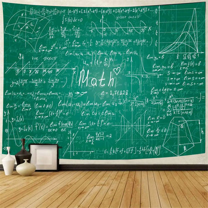 Math Equation Tapestry Mathematics Formula Tapestries for Kids Boys Girls Students Educational Wall Hangings Child Room Decor