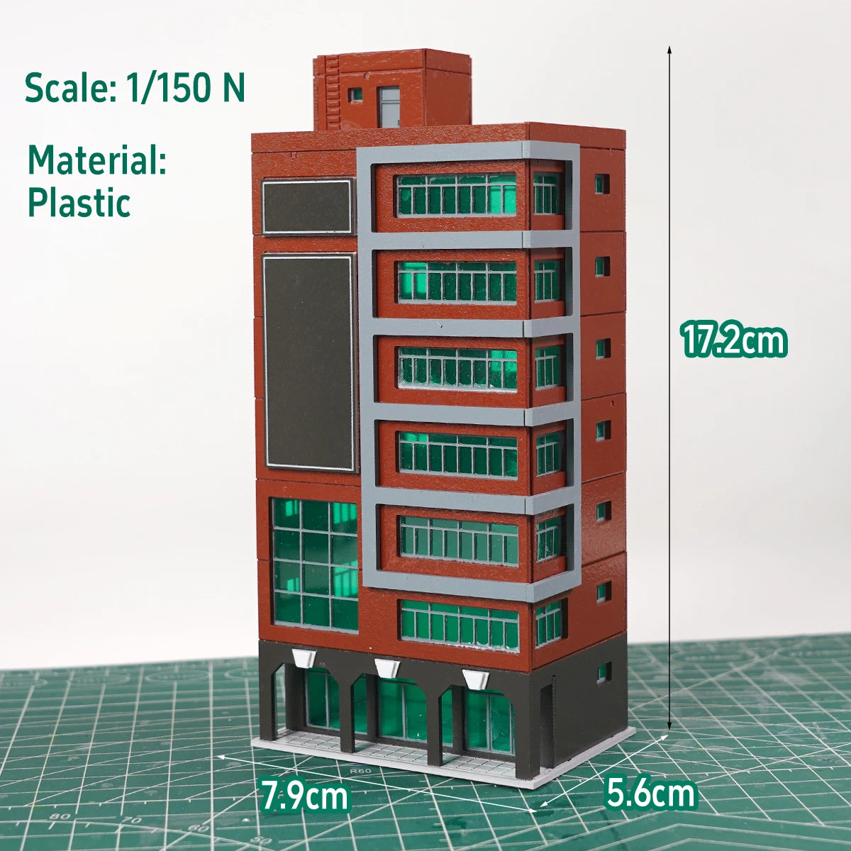 Outland Models 144 N Scale Train Railway Skyscraper Building Shopping Center Toy Educational Playful Learning