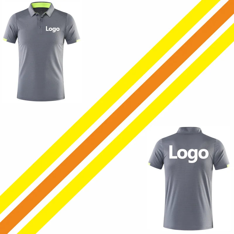 Quick-Drying Breathable Sports Polo Shirt Custom Logo Print Embroidery Design Company Brand Fashion 8 Colors Tops S-6xl  2025