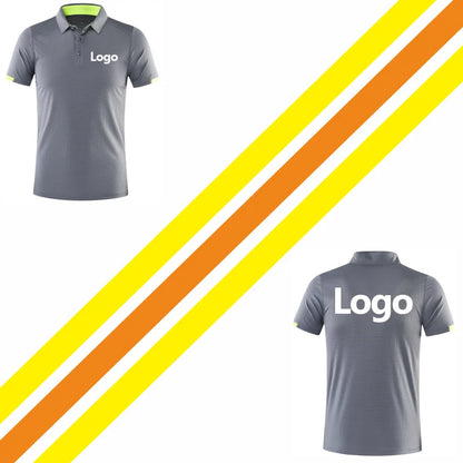 Quick-Drying Breathable Sports Polo Shirt Custom Logo Print Embroidery Design Company Brand Fashion 8 Colors Tops S-6xl  2025