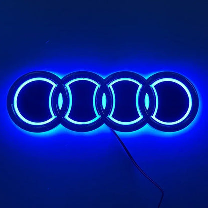 18X5.8CM LED Badge Light Exterior for Audi Q2 Q8 A1 A2 Q3 A3 A4 A5 A6 A7 A8 Q5 Q7 TT Car Rear Trunk Emblem Sticker Accessories