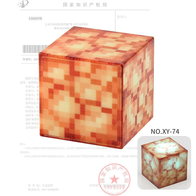 2CM Light-up Magnetic Square Building Blocks Replacement Parts DIY Educational Assembly Street Scene Lamp Bricks Kid Toy