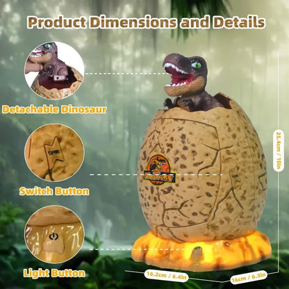 Fingerprint Password Lock Kids Dinosaur-egg Saving Money Coin Safe Box with LED Light Piggy Bank Toys Saving Money Coin Safe Box