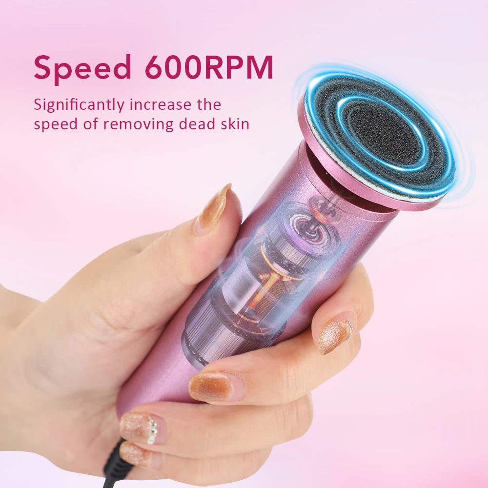 USB Electric Foot Callus Remover Foot Care Tool Leg Heels Remove Dead Skin Pedicure Tool Set With Replacement Sandpaper