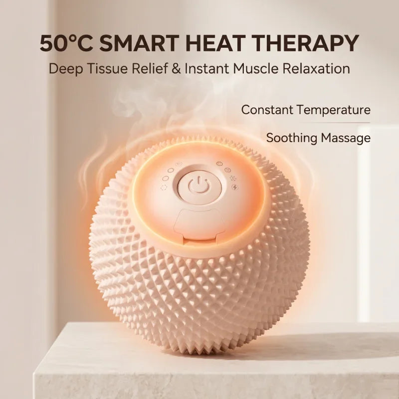 Smart Thermostatic Hot Compress Ball Electric Muscle Massager Portable Body Relaxation Pain Relief Massager