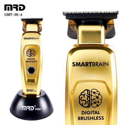 HC-90-4 MRD Smart Brain Hair Clipper Men's Professional Full Metal Lift Height Torque Digital Brushless Motor Cordless Trimmer