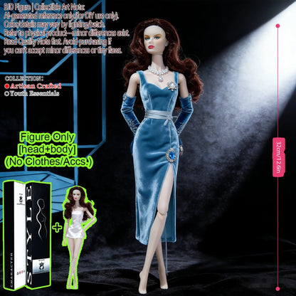 1/6 Scale Fashion BJD Doll 12 Joint Articulated Body Art Collection Doll For Home Decor