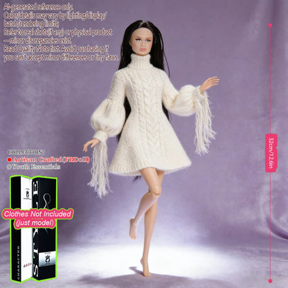 1/6 Scale 12-Joint Premium Figure, 12.6in BJD Doll Changeable Makeup (no clothing)