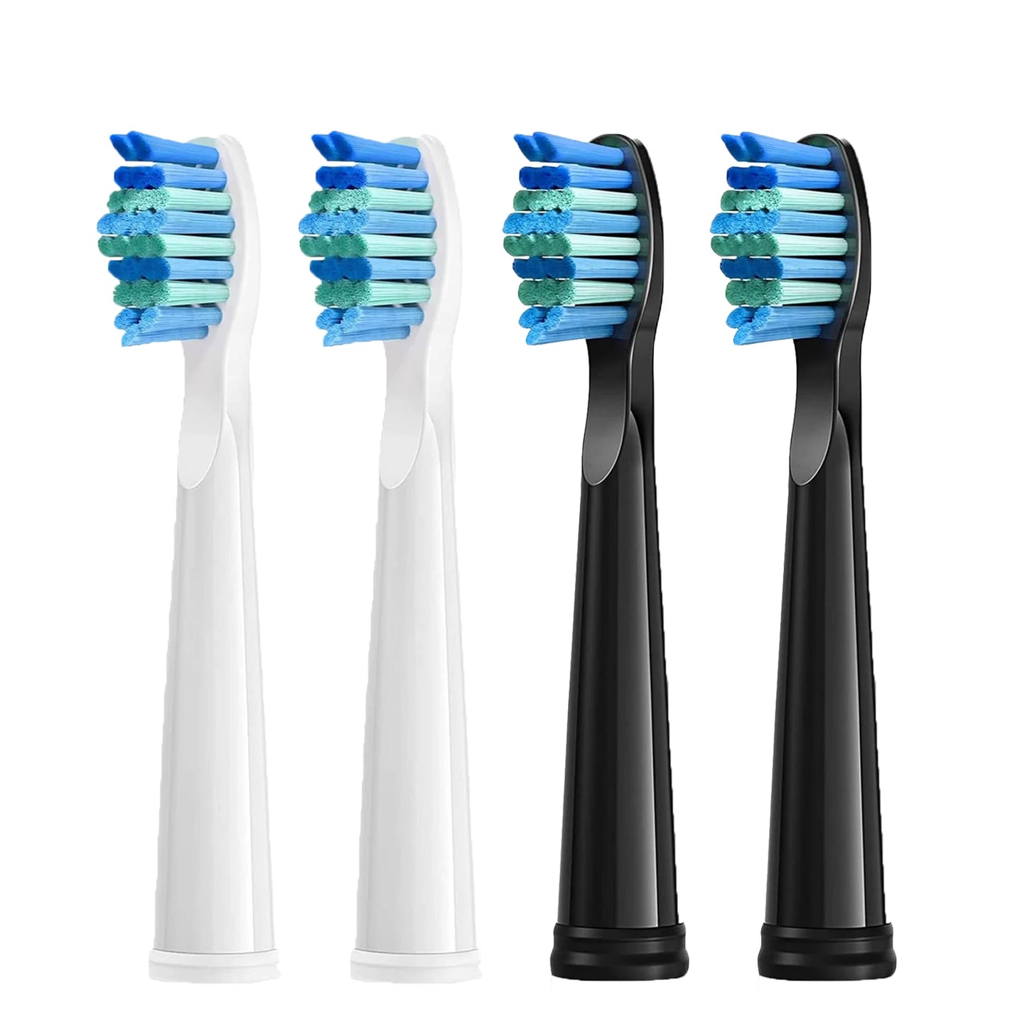4 Pcs Electric Toothbrush Heads Compatible with Fairywill D7/D8/FW507/FW508/FW551/917/959/SG-E9 Moderately Soft Bristles Brush