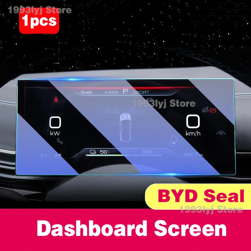 For BYD Seal Tempered Glass Car Interior Navigation Entertainment Media Touch Center Display Screen Protective Film