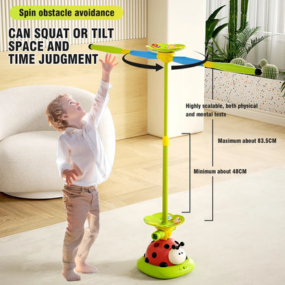 Musical Jump Sports Toys 5 in 1 3 in 1 Toss Ring Game Toy and Shooting Launcher for Kids Ladybug Multifunction Outdoor Machine