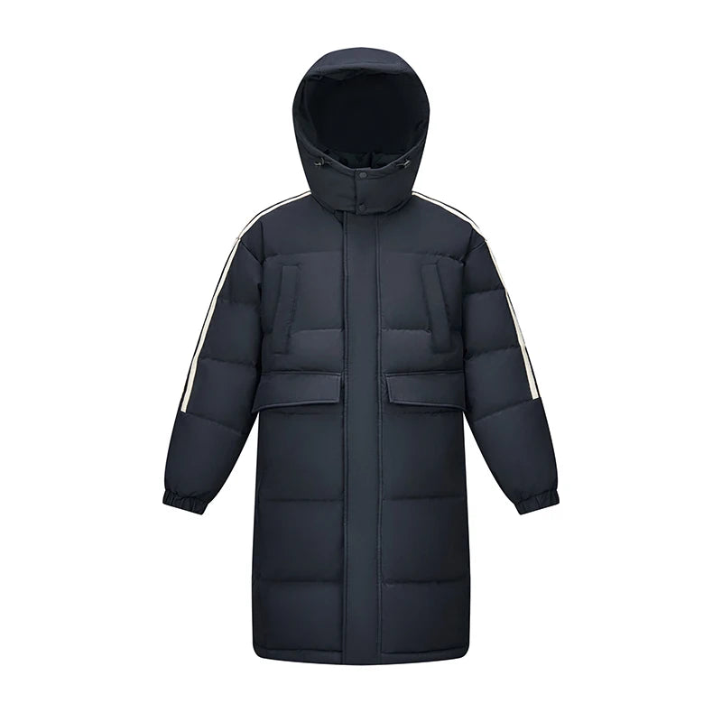 Semir Down Jacket Men Three-Resistant Mid-Length Outerwear 2024 New Contrasting Colors Sports Style Winter Outfit Thick Couple
