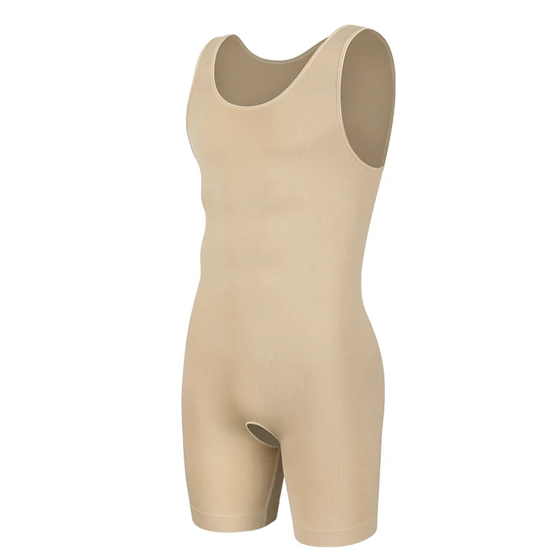 Full Body Shaper Mens Sleeveless Underwear Compression Seamless Bodysuit Shapewear Tummy Control Faja Para Hombres slimming vest