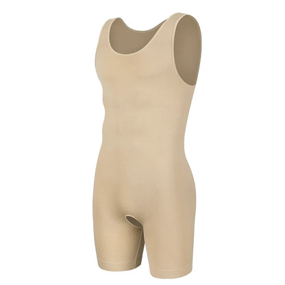Full Body Shaper Mens Sleeveless Underwear Compression Seamless Bodysuit Shapewear Tummy Control Faja Para Hombres slimming vest