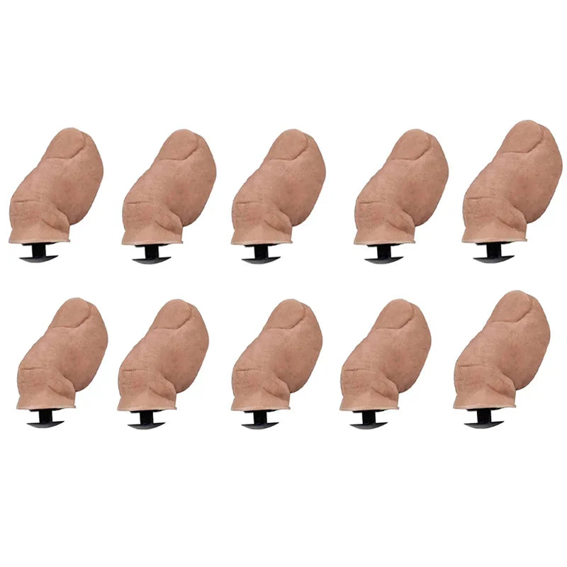5/10Pcs Sets Hairy/Hairless Big Toe Funny Creative Hole Shoes Big Toe Shoes Buckle Decor Shoe Decoration Buckles Accessories
