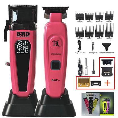 BRDCLIP 7500RPM Brushless Motor Professional Hair Clipper Barber Hair Cutting Machine Kit Salon Hair Trimmer for Men 106 078