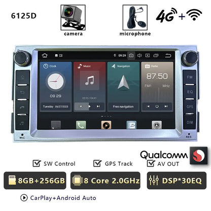 CHSTEK Android 13 Car Radio For Hyundai Santa Fe 2007 2008-2012 Head Unit Carplay Bluetooth WIFI 4G GPS Multimedia Vedio Player