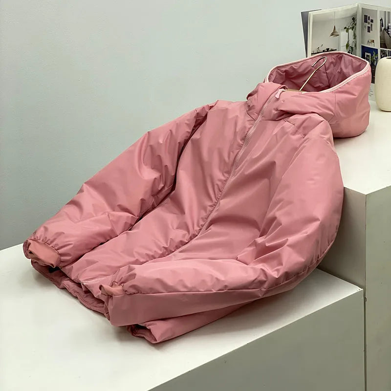 2026 Outdoor, Hiking, Camping, Fishing, Mountain Climbing, Traveling, Three-proof Fabric Warm Hooded Warm Cotton-padded Jacket
