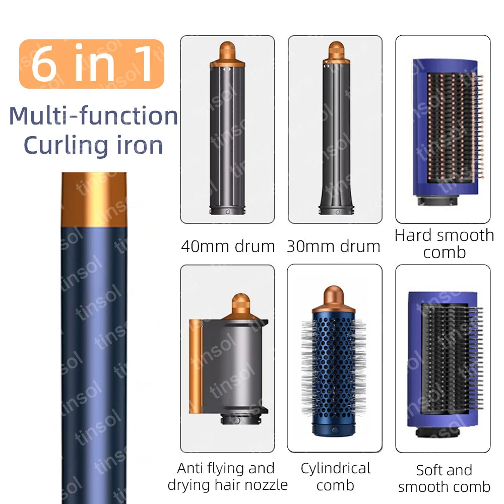 7-in-1 Hair Dryer, 110,000 RPM High-Speed Hair Care Ionic Hair Dryer, Quick Drying, Multi-Function Curling Iron Set
