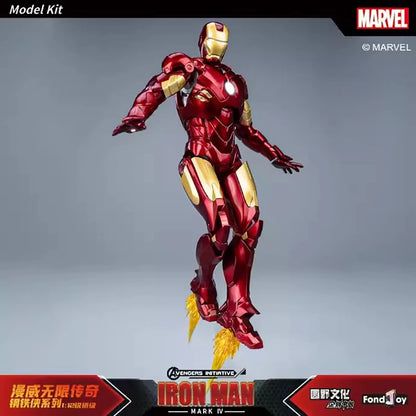 NEW Original Fondjoy Anime Figure Iron Man MK4 Model Kit 1/12 Infinity Saga Ironman Mark 4 Assembly ABS Joint Movable Kid Toys