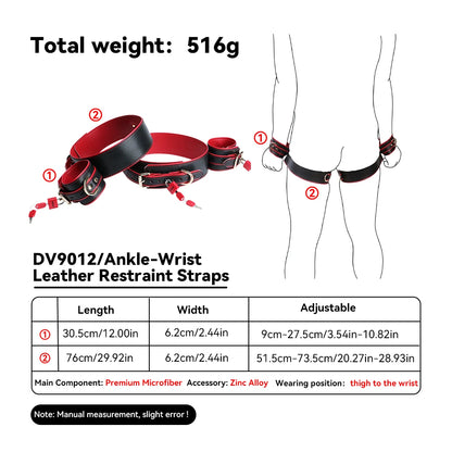 ANOSX Male Wrist Restraint Belt Leg Wristband PU Leather Restraint Strap Thigh Straps Body BDSM Adult Game Sex Toys For Men