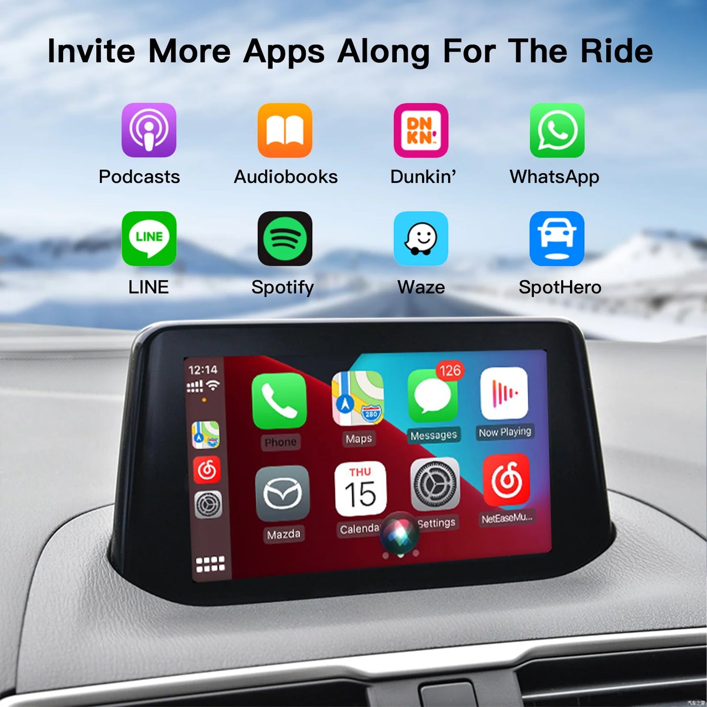 Wired or Wireless carplay Android auto type-c Adapter For Retrofit Mazda 2 3 6 CX3 CX5 CX8 CX9 MX5 USB HUB unit TK78669U0C Kit