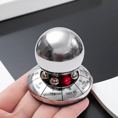 Fate Prophecy Lucky Decision Ball Metal Desktop Fidget Toy Finger Rotator Stress Relief Home Office Decor Gift for Adults