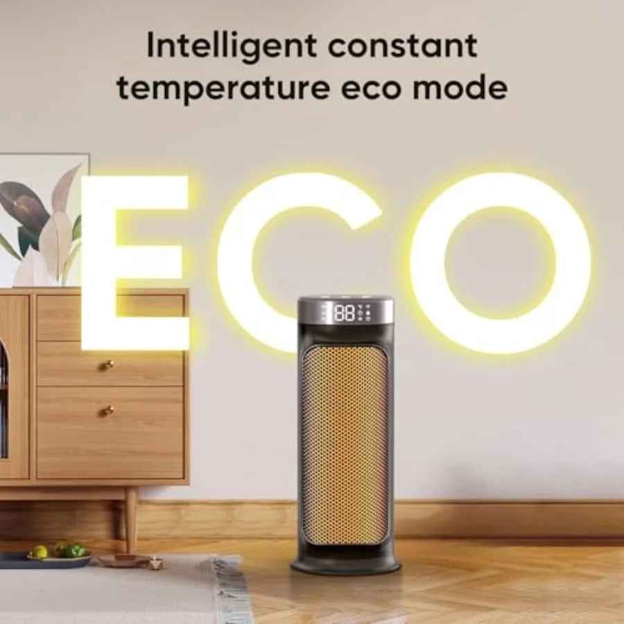 2 in 1 Space Heater and Fan with 5 Modes Portable Electric Heater for Indoor Use 1500W Fast Heating with Tip-Over and Overheat